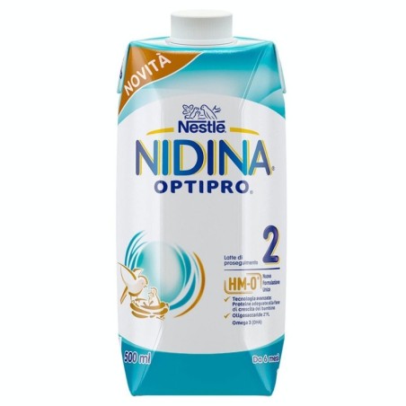 Nidina 2
optipro
latte liquido
E' indicato per l'alimentazione del lattante a partire da 6 mesi di vita