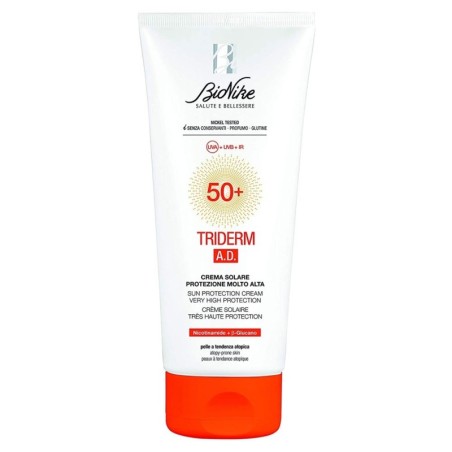 BioNike
Triderm A.D.
Crema solare
SPF 50+ protezione molto alta