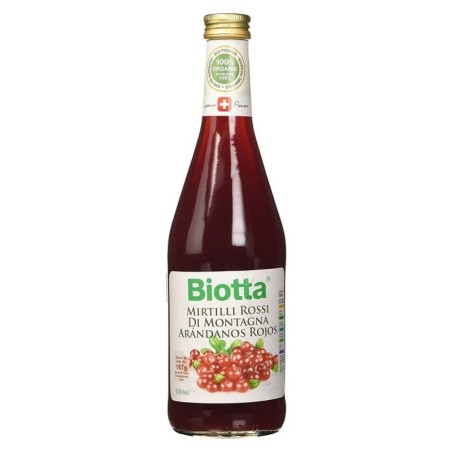 Biotta
succo mirtillo rosso
di montagna
Bottiglia da 500 ml