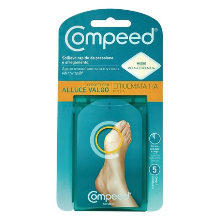 Compeed
Correttore per alluce valgo
sollievo rapido da pressione e sfregamento