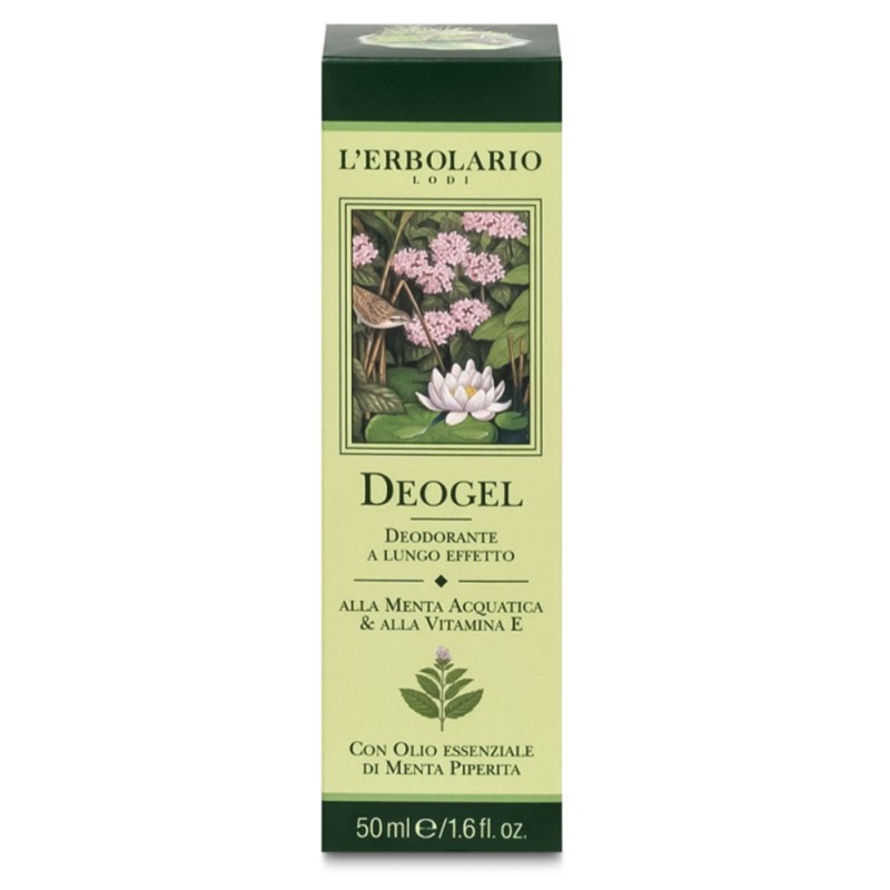 L'Erbolario
Deogel
Deodorante a lungo effetto
alla menta acquatica & alla vitamina E