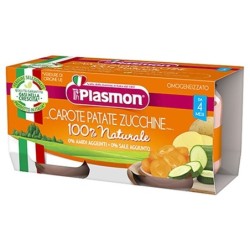 Plasmon
omogeneizzato
carote, patate e zucchine
100% naturale
4 mesi+
confezione 2 vasetti da 80 g