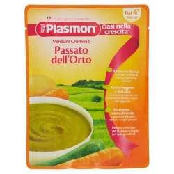 Plasmon
Passato dell'orto
verdure cremose
dal 4° mese
busta da 180 g