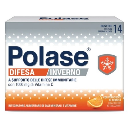 Polase
Difesa Inverno
A supporto delle difese immunitarie
con 1000 mg di Vitamine C
Confezione da 14 bustine