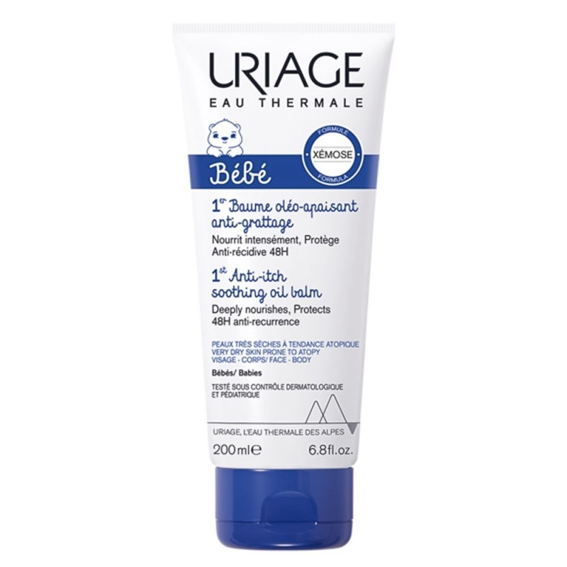 Uriage
bébé
1er baume oleo-apaosant anti-grattage
Balsamo-olio lenitivo