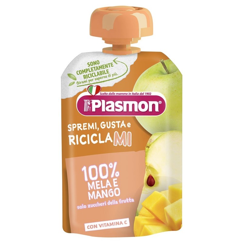 Plasmon
Spremi e gusta
100% mango e mela, con vitamina C
solo zuccheri della frutta