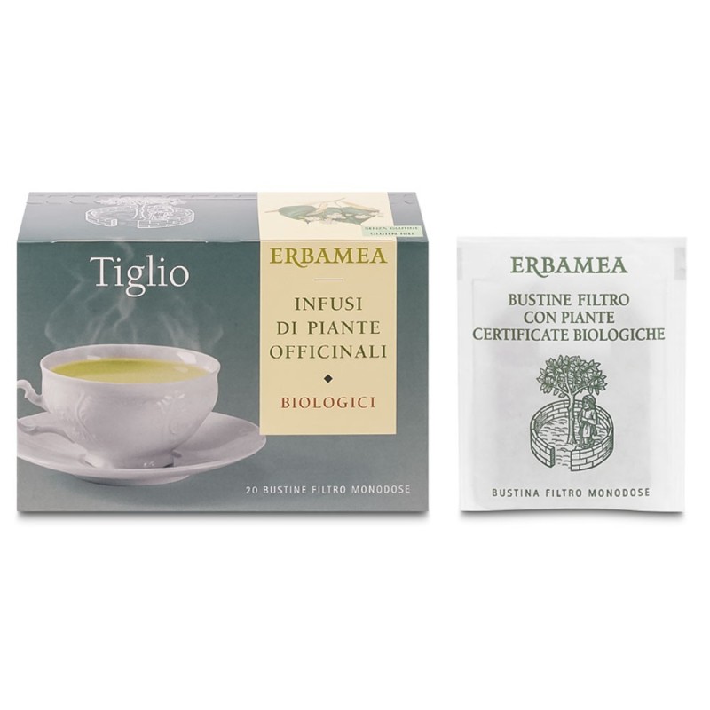 Erbamea
Tiglio
Infusi di piante officinali
Biologici
20 bustine filtro monodose