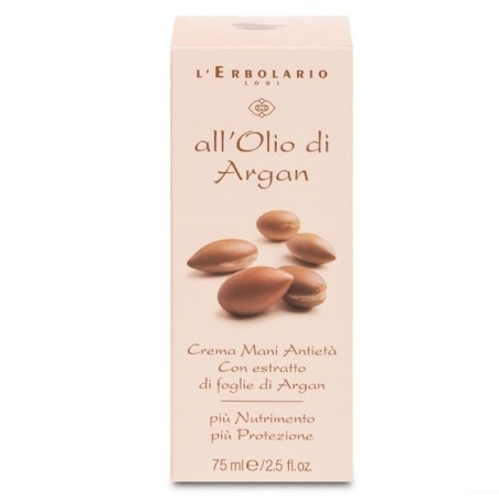 L'Erbolario
all'olio di argan
crema mani antietà
con estratto di foglie di Argan
più nutrimento, più protezione