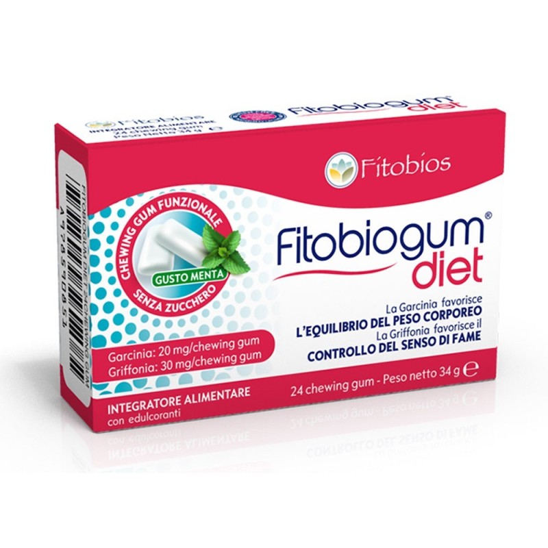 Fitobiogum Gomme à mâcher Diet 24