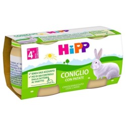Hipp omogeneizzato coniglio con patate 4 mesi+ 2x80 g indicato per bambini dal 4° mese compiuto