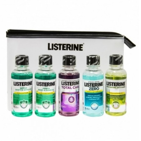 Listerine
pochette
collutorio
Confezione 5 Flaconcini da 95 ml