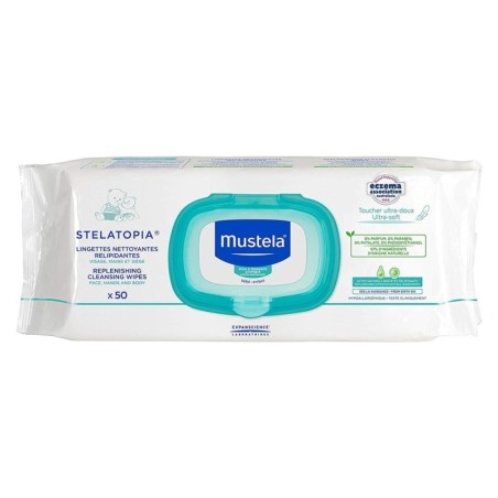 Mustela
stelatopia
salviette detergenti relipidanti
Confezione da 50 pezzi