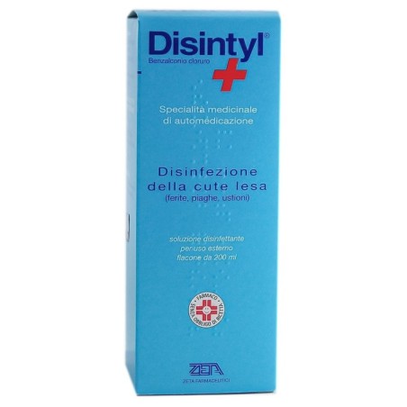 Disintyl
Specialità medicinale di automedicazione
Disinfezione della cute lesa (ferite, piaghe, ustioni)