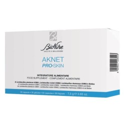 BioNike
Aknet
proskin
Integratore alimentare
Anti-imperfezione, pelle a tendenza acneica.
Confezione da 30 capsule