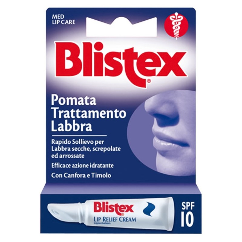 Blistex
pomata trattamento labbra
Rapido sollievo per labbra secche, screpolate ed arrosate