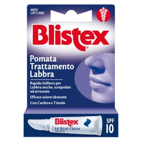 Blistex
pomata trattamento labbra
Rapido sollievo per labbra secche, screpolate ed arrosate