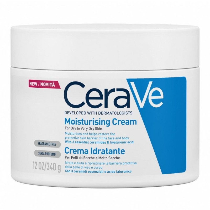 CeraVe
crema idratante
per pelli da secche a molto secche