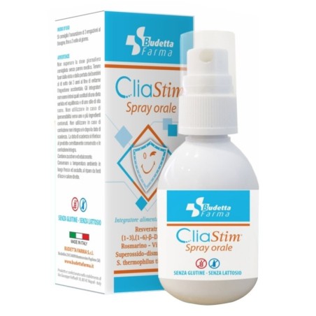 Cliastim
spray orale
senza glutine | senza lattosio
Flaconcino da 20 ml