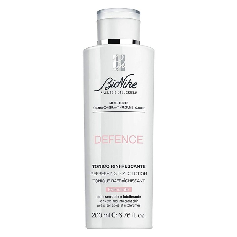 BioNike
Defence
lozione tonificante rinfrescante
Pelle sensibile e intollerante