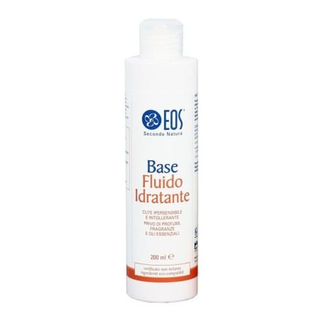 Eos
base fluido idratante
cute ipersensibile e intollerante, privo di profumi, fragranze e oli essenziali.