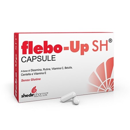 Flebo-up SH
capsule
a base di Diosmina, Rutina, Vitamina C, Betulla, Centella e Vitamina E.