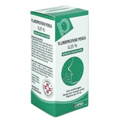 pensa
Flurbiprofene
0,25% spray per mucosa orale
uso orofaringeo
flaconcino spray da 15 ml