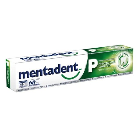 Mentadent P
prevenzione completa
Anti-carie, gengive forti, anti-placca, rinforza lo smalto