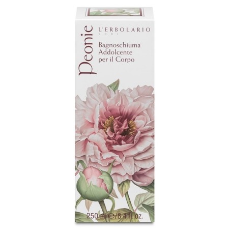 L'Erbolario
Peonie
bagnoschiuma
Detergente dalla dolce schiuma al sentore di Peonie in fiore