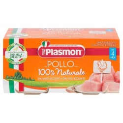 Plasmon
omogeneizzato
pollo
100% naturale
4 mesi+
confezione 2 vasetti da 80 g