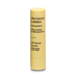 L'Erbolario
proteggi labbra
balsamico
Stick per le labbra protettivo All'Olivo e alla Melaleuca (Tea tree oil)