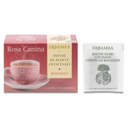 Erbamea
Rosa canina
Infuso realizzato con erbe biologiche di qualità
scatola 20 bustine filtro monodose