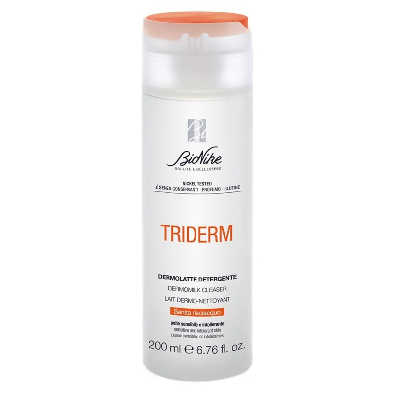 BioNike
Triderm
dermolatte detergente
senza risciacquo, per pelle sensibile e intollerante