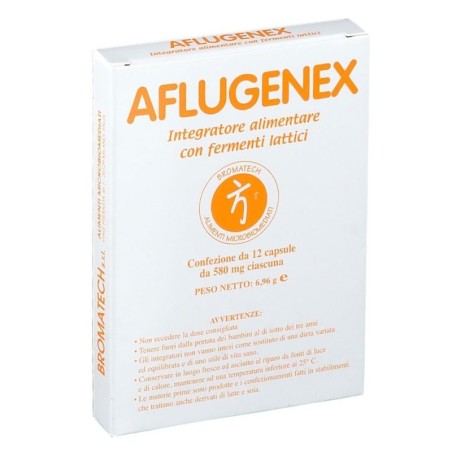 Aflugenex
integratore alimentare con fermenti lattici
scatola da 24 capsule
