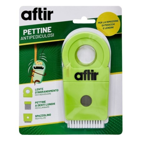Aftir
pettine Antipediculosi
per la rimozione di pidocchi e lendini