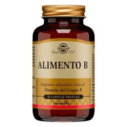 Alimento B
Integratore alimentare a base di vitamine del Gruppo B
barattolo da 50 capsule vegetali