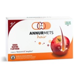 Annurmets
hair
a base di AnnurtriComplex
senza glutine e lattosio
scatola da 30 compresse