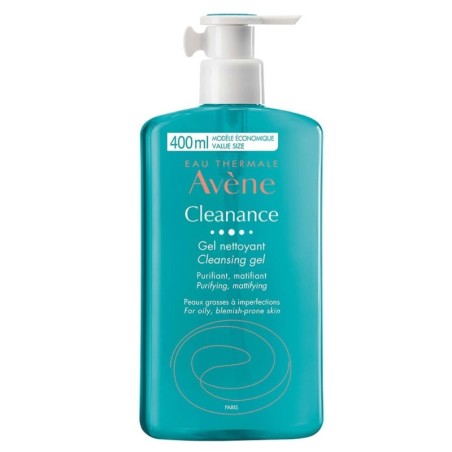 Avène
cleanance
gel detergente
flacone con erogatore da 400 ml