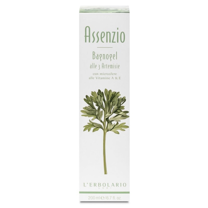 L'Erbolario
Assenzio
Bagnogel alle 3 Artemisie
con microsfere alla Vitamina A & Vitamina E
flacone da 200 ml