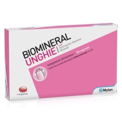 Biomineral
unghie
con aminoacidi, vitamine e minerali
scatola da 30 capsule molli