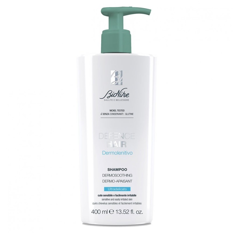 Bionike
defence hair
shampoo dermolenitivo
Ultradelicato, cute sensibile e facilmente irritabile