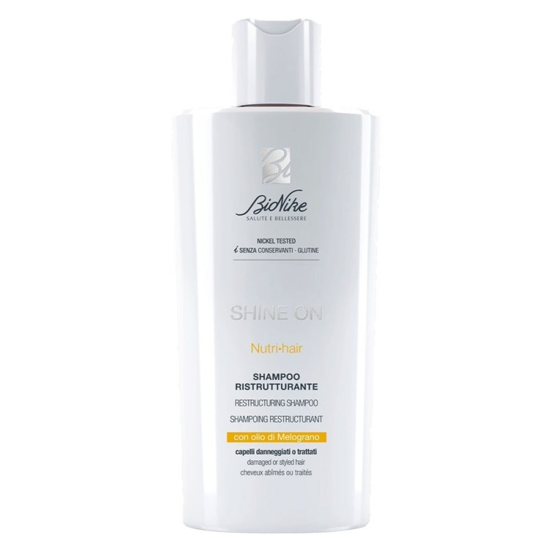 Bionike
shine on
Nutri•hair
shampoo ristrutturante
capelli danneggiati o trattati