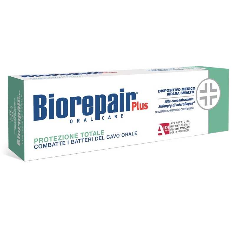 Biorepair
plus
protezione totale
combatte i batteri del cavo orale, ripara smalto.