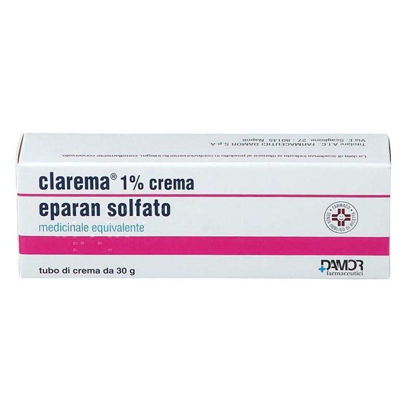 Clarema
1% crema
eparan solfato
medicinale equivalente
tubo da 30 g