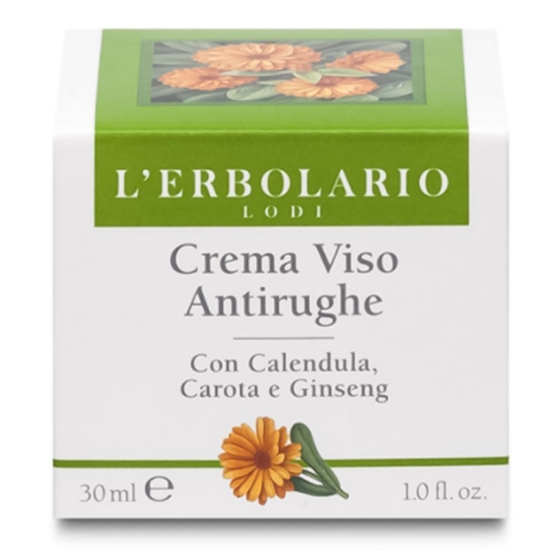 L'Erbolario
Crema antirughe antirughe
Ricco trattamento anti-età con Calendula, Carota e Ginseng
vasetto da 30 ml