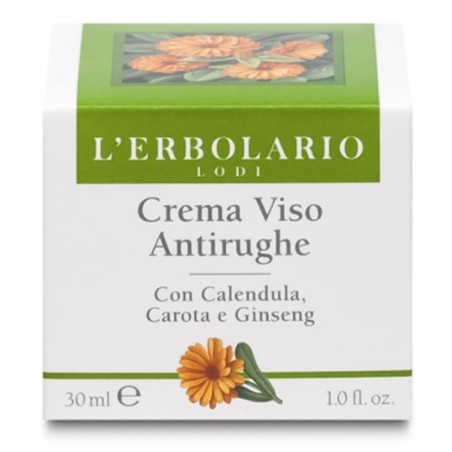 L'Erbolario
Crema antirughe antirughe
Ricco trattamento anti-età con Calendula, Carota e Ginseng
vasetto da 30 ml