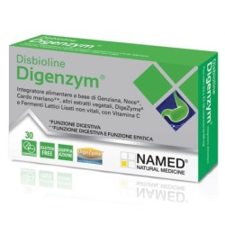 Disbioline
Digenzym
Funzione digestiva ed epatica
confezione da 30 compresse (15 di tipo A e 15 di tipo B).