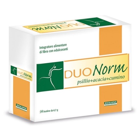 DuoNorm
integratore alimentare di fibra
psillio+acacia+cumino
con edulcoranti