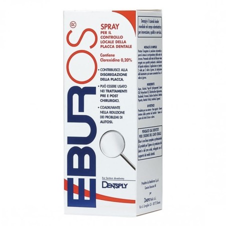 Eburos
spray
per il controllo locale della placca dentale
contiene clorexidina 0,20%