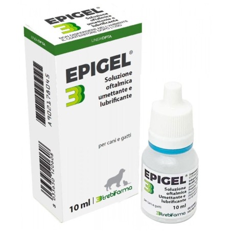 Epigel
Soluzione oftalmica umettante e lubrificante
per cani e gatti
flaconcino da 10 ml
