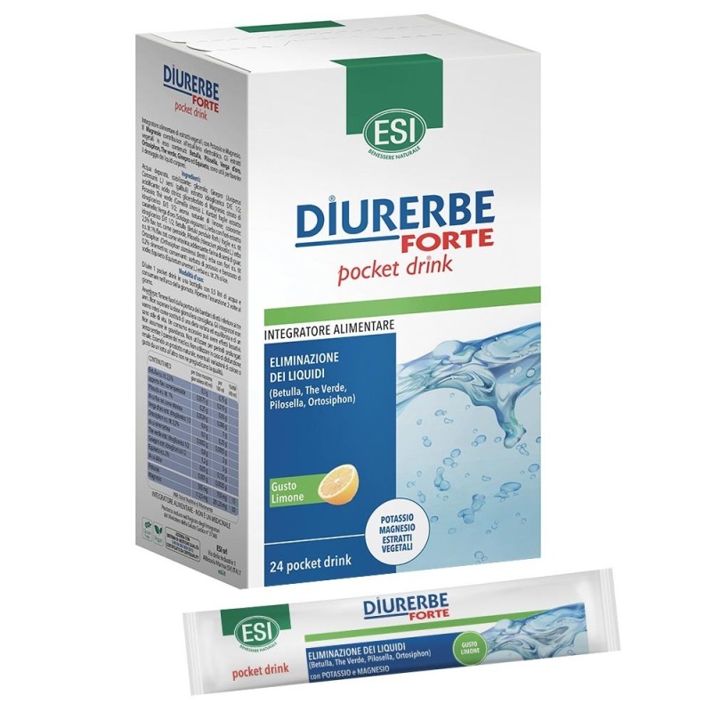 Diurerbe
forte
Integratore alimentare con Potassio e Magnesio
Estratti vegetali utili per favorire l'eliminazione dei liquidi